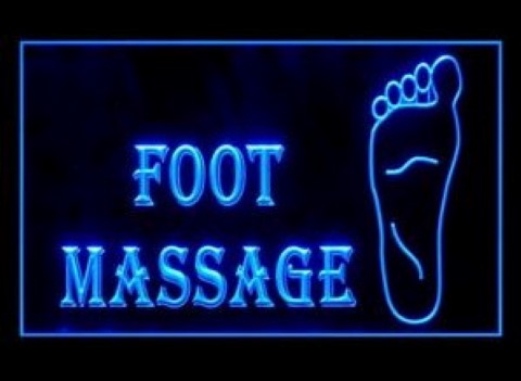 OPEN Foot Massage Relieve tension LED Neon Sign